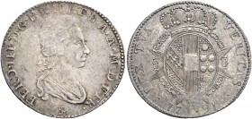 Ferdinando III di Lorena, 1790-1801 e 1814-1824. I periodo: 1790-1801. 

Paolo 1791, AR 5,43 g. FER III D G P R H ET B A A M D ETR Busto a d.; sotto...