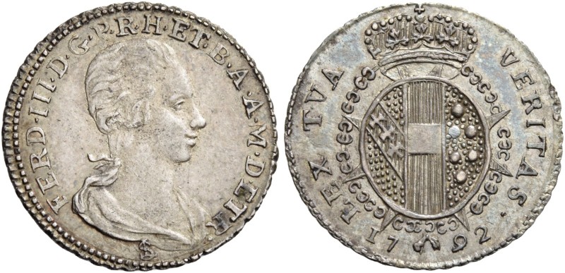 Ferdinando III di Lorena, 1790-1801 e 1814-1824. I periodo: 1790-1801. 

Mezzo...
