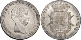 Leopoldo II di Lorena, 1824-1859. 

Francescone 1856. Pagani 117. MIR 449/3.
Sottilissimi graffietti sul fondo, altrimenti Fdc
