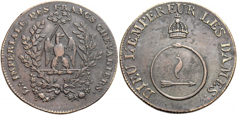 Parigi. 

L’imperiale des francs chevaliers 1805, gettone BR 7,13 g. Ø 26,3mm ...