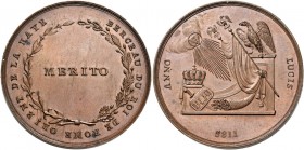Italia. 

Le HAYE, Culla del Re di Roma offerta dall’Oriente di Le Haye 1811, medaglia Æ 28,23 g. Ø 37,6mm [3,7mm D/ BERCEAU DU ROI DE ROME ORIENT D...