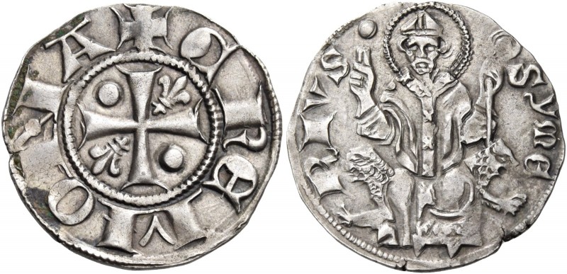 Cremona. Comune, 1155-1330. Emissioni del sec. XIV. 

Grosso, AR 2,09 g. + CRE...
