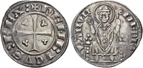 Milano. Enrico VII di Lussemburgo imperatore e re d’Italia, 1310-131. 

Monetazione con il titolo di re: 1311-1313. Doppio ambrosino o ambrosino gro...