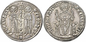 Milano. Enrico VII di Lussemburgo imperatore e re d’Italia, 1310-131. 

Monetazione con il titolo d’imperatore: 1312-1313. Grosso, AR 4,16 g. S PROT...