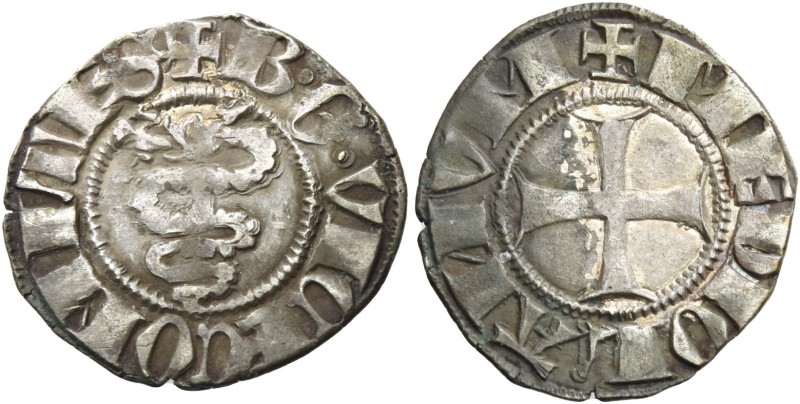 Milano. Barnabò e Galeazzo II Visconti, 1355-1378. 

Sesino, AR 0,99 g. + B G ...