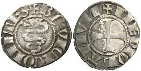 Milano. Barnabò e Galeazzo II Visconti, 1355-1378. 

Sesino, AR 0,99 g. + B G VICECOMITES Biscia viscontea. Rv. + MEDIOLANVM Croce patente. Crippa 5...