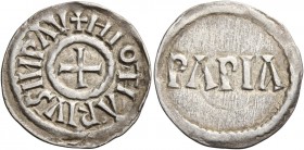Pavia. Lotario I imperatore, 840-855. 

Denaro, AR 1,58 g. + HLOTARIVS IMP AV Croce patente. Rv. PAPIA. Morrison-Grunthal 556. MEC 1, 822. MIR 815....