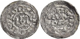 Pavia. Ugo di Arles re d’Italia, 926-947 con Lotario II, 931-947. 

Denaro, AR 1,04 g. +VGOLOHTARIV Monogramma di Ugo. Rv. + XPIITIANA REL intorno a...