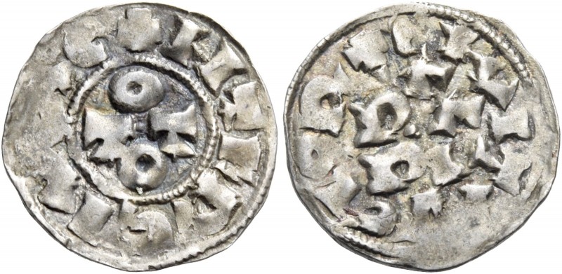 Pavia. Ottone III di Sassonia, 983-1002. 

Denaro, AR 1,40 g. + HTERCIVSCE Nel...