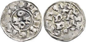 Pavia. Ottone III di Sassonia, 983-1002. 

Denaro, AR 1,40 g. + HTERCIVSCE Nel campo O / T T / O. Rv. CIVITAS GLOR Nel campo PA / PA / I. CNI 1/2. M...