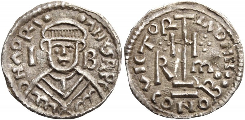 Roma. Adriano I, 772-795. 

Denaro, AR 1,36 g. DN ADRI – ANVS PP Busto drappeg...