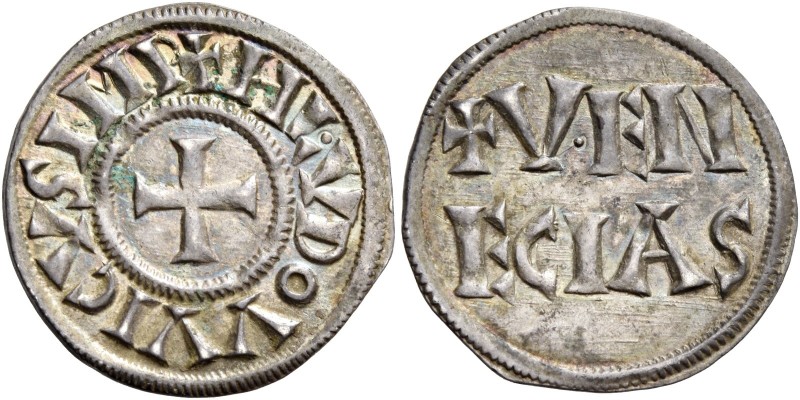 Venezia. Ludovico I il Pio imperatore, 814-840. 

Denaro, AR 1,83 g. + HLVDOVV...