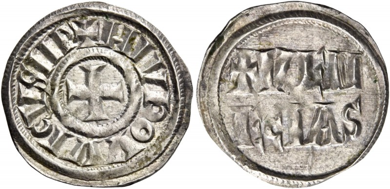 Venezia. Ludovico I il Pio imperatore, 814-840. 

Denaro, AR 1,62 g. + HLVDOVV...