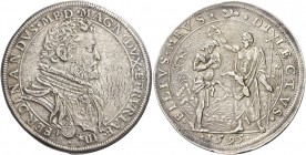 Firenze. Ferdinando I de’Medici, 1587-1609. II periodo: granduca, 1588-1609. 

Piastra 1595, AR 32,02 g. FERDINANDVS MED MAGN DVX ETRVRIÆ III Busto ...