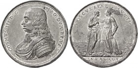 Firenze. Cosimo III de’Medici, 1670-1723. 

Medaglia 1714, MB 102,80 g. Ø 63,6 mm. Opus: Massimiliano Soldani. COSMVS III D G – MAG DVX ET VI Busto ...