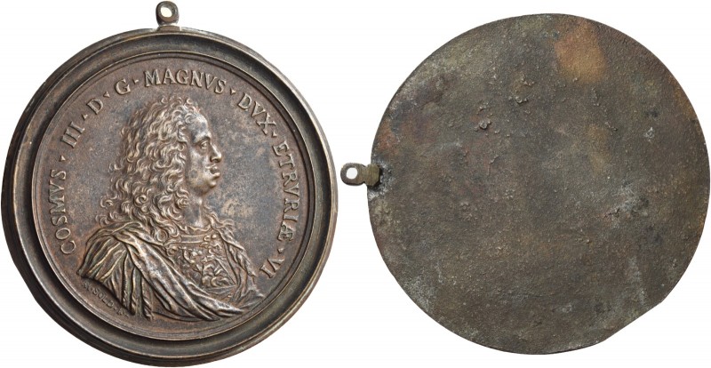Firenze. Cosimo III de’Medici, 1670-1723. 

Medaglia-Placchetta uniface, Æ 200...