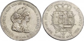 Firenze. Carlo Ludovico di Borbone reggenza di Maria Luigia, 1803-1807. 

Dena 1807. Pagani 27. MIR 423.
Buon BB