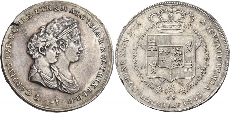 Firenze. Carlo Ludovico di Borbone reggenza di Maria Luigia, 1803-1807. 

Mezz...
