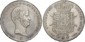 Firenze. Leopoldo II di Lorena, 1824-1859. 

Francescone 1846. Pagani 116. MIR 449/2.
Porosità del metallo al dr., altrimenti Spl