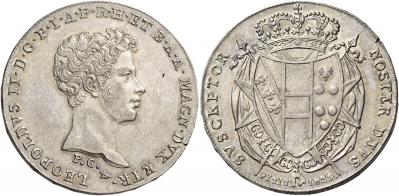 Firenze. Leopoldo II di Lorena, 1824-1859. 

Mezzo francescone 1829. Pagani 12...