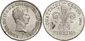 Firenze. Leopoldo II di Lorena, 1824-1859. 

Fiorino 1840. Pagani 130. MIR 452/4.
Fdc