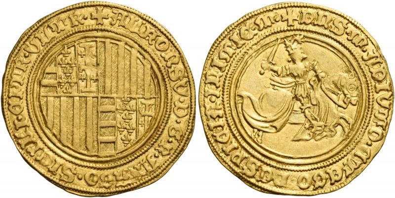 Napoli. Alfonso I d’Aragona, 1442-1458. 

Sesquiducato o da un ducato e mezzo,...