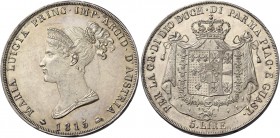 Parma. Maria Luigia d’Austria, 1815-1847. 

Da 5 lire 1815. Pagani 5. MIR 1093.
Migliore di Spl / q.Fdc