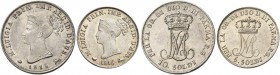 Parma. Lotto di due monete. Maria Luigia d’Austria, 1815-1847. 

Da 10 soldi 1815 Milano. Pagani 10. MIR 1096/1. Da 5 soldi 1815 Milano. Pagani 12. ...