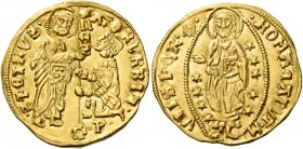 Roma. Senato Romano, 1184-1447. Monetazione dei secc. XIV-XV. 

Ducato, AV 3,53 g. + ATOR VRBIS – S PETRVS San Pietro nimbato stante nell’atto di co...