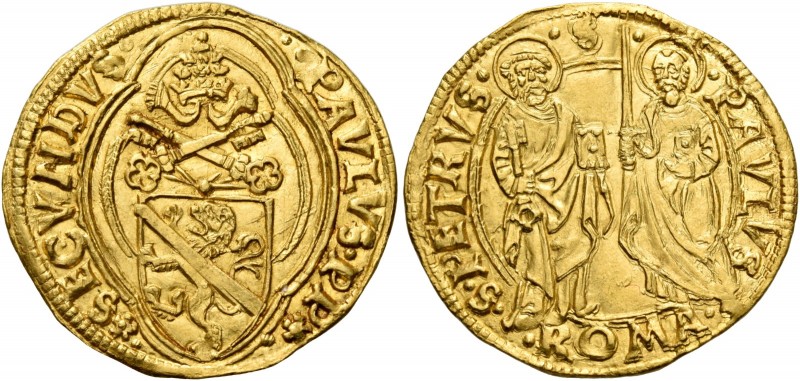 Roma. Paolo II (Pietro Barbo), 1464-1471. 

Ducato papale, AV 3,51 g. PAVLVS P...