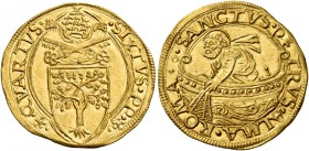 Roma. Sisto IV (Francesco della Rovere), 1471-1484. 

Fiorino di camera, AV 3,38 g. SIXTVS PP rosetta – rosetta (segno di Pier Paolo della Zecca) QV...