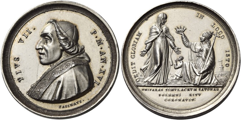 Roma. Pio VII (Barnaba Chiaramonti), 1800-1823. 

Medaglia anno XVI (1815), AR...