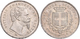 Savoia. Vittorio Emanuele II re eletto, 1859-1861. 

Lira 1860 Firenze. Pagani 441a. MIR 1067d.
Fdc