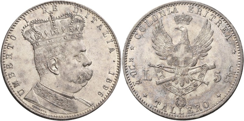 Savoia. Monetazione per la Colonia Eritrea. 

Da 5 lire o tallero 1896. Pagani...