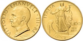 Savoia. Vittorio Emanuele III re d’Italia, 1900-1946. 

Da 100 lire 1931/IX. Pagani 646. MIR 1118a.
q.Fdc