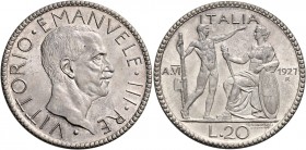 Savoia. Vittorio Emanuele III re d’Italia, 1900-1946. 

Da 20 lire 1927/VI. Pagani 672. MIR 1128b.
q.Fdc
