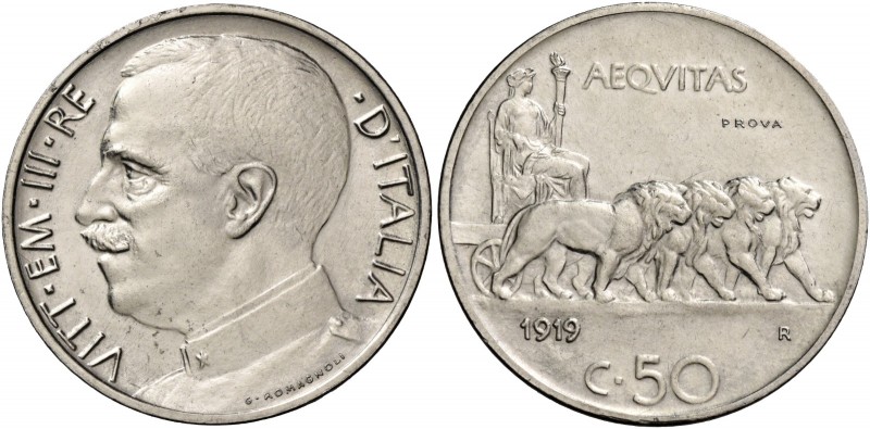 Savoia. Vittorio Emanuele III re d’Italia, 1900-1946. 

Da 50 centesimi 1919 l...