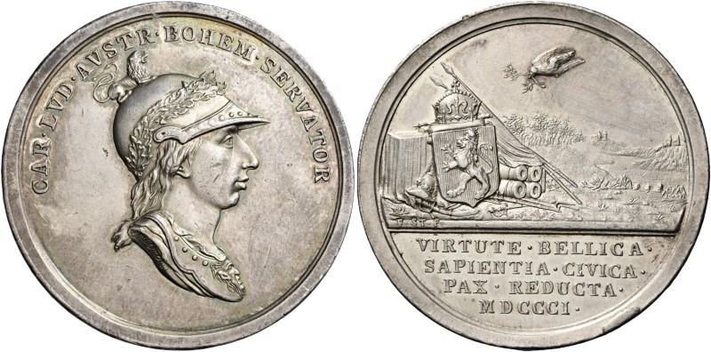 Austria. Napoleone primo console, 1799-1804. 

Medaglia 1801, AR 24,67 g. Ø 42...