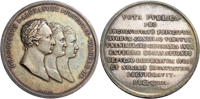 Austria. Francesco I d’Asburgo-Lorena, 1804-1835. 

Medaglia 1813, AR 26,15 g....