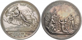 Germania. Prussia. Federico Guglielmo III, 1797-1840. 

Medaglia 1814, AR 24,50 g. Ø 42 mm. Per la firma del Trattato di pace di Parigi del 1814 (op...