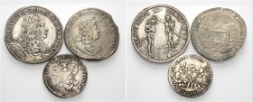 Lotti multipli. 

Lotto di tre monete. Firenze. Cosimo III de’Medici, 1670-1723. Piastra 1680 AR. MIR 327. Livorno. Cosimo III de’Medici, 1670-1723....