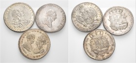 Lotti multipli. 

Lotto di tre monete. Firenze. Francesco II di Lorena, 1737-1765. Francescone 1761 AR. MIR 361/5. Ludovico I di Borbone, 1801-1803....