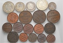 Lotti multipli. 

Lotto di diciannove monete. San Marino. Repubblica. I periodo, 1864-1938. Da 2 lire 1898 e 1906. Pagani 365, 366. Lira 1898 e 1906...