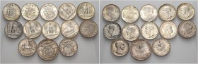 Lotti multipli. 

Lotto di tredici monete. Savoia. Vittorio Emanuele III re d’Italia, 1900-1946. Da 5 lire 1926, 1927, 1928, 1929, 1930. Pagani 709,...