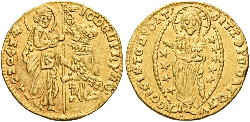 Giovanni Dolfin, 1356-1361. 

Ducato, AV 3,53 g. •IO DELPhyNO – •S•M•VENETI• S...