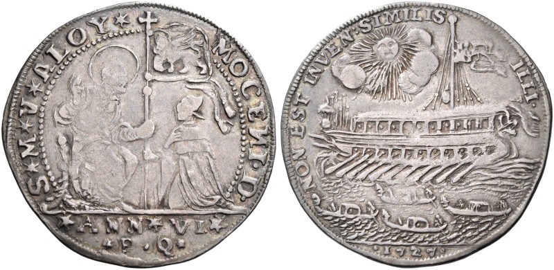 Alvise III Mocenigo, 1722-1732. 

Osella anno VI/1727, AR 9,67 g. S M V ALOY –...