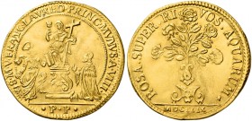 § Francesco Loredan, 1752-1762. 

Osella da 4 zecchini anno VIII/1759, AV 13,80 g. S M V FRANC LAVRED PRINC MVNVS A VIII La Religione, seduta su un ...
