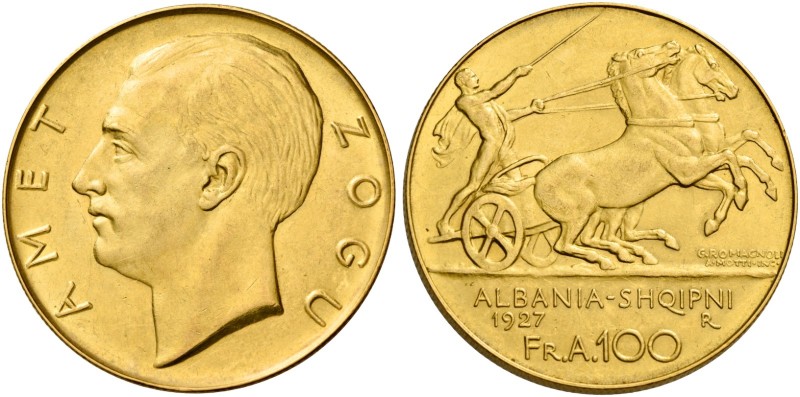 Monete d’oro europee. Albania. Repubblica. Presidente Amet Zogu, 1925-1939. 

...