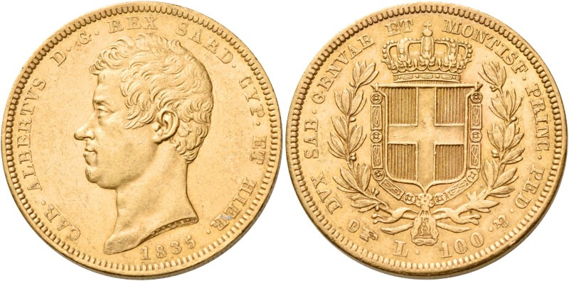 Monete d’oro europee. Italia. Carlo Alberto re di Sardegna, 1831-1849. 

Da 10...