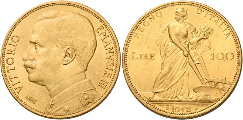 Monete d’oro europee. Italia. Vittorio Emanuele III re d’Italia, 1900-1946. 

...